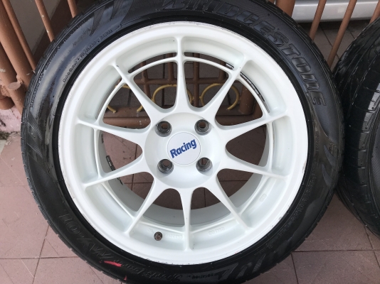 ล้อเเท้ ENKEI NT03 15กว้าง7นิ้วอ๊อฟ35สีเดิมไม่มีซ่อมหรือเก็บใดๆทั้งสิ้น