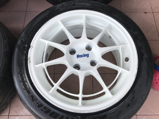 ล้อเเท้ ENKEI NT03 15กว้าง7นิ้วอ๊อฟ35สีเดิมไม่มีซ่อมหรือเก็บใดๆทั้งสิ้น