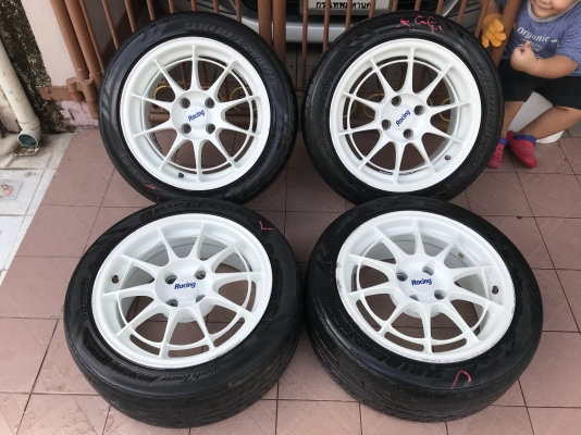 ล้อเเท้ ENKEI NT03 15กว้าง7นิ้วอ๊อฟ35สีเดิมไม่มีซ่อมหรือเก็บใดๆทั้งสิ้น