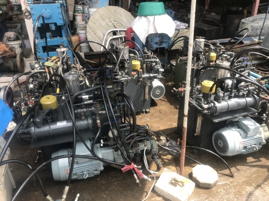 ขายชุดปั้มน้ำมันไฮโดรลิคหัวปั้ม 2ตอน Yuken ขนาด 10HP. 380V Made in Japan ทั้งชุด สภาพสวยมาก วาล์วคอนโทรล 24VDC 3ชุด พร้อมอุปกรณ์ครบ พร้อมใช้งาน