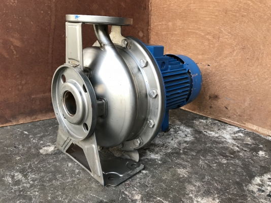 ขายปั้มน้ำหอยโข่งหัวสแตนเลส Ebara 4HP. 380V รุ่นใบพัดใหญ่ส่งน้ำไกล ขนาดเข้า 2นิ้ว ออก 1.2นิ้ว สภาพสวย พร้อมใช้งาน