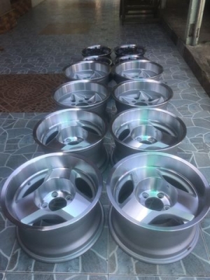 ล้อ Enkei 15x8.5   5.114.3 et-30 ทำสี ปัดเงาใหม่   สภาพพร้อมใช้ สวยๆ หนาๆ