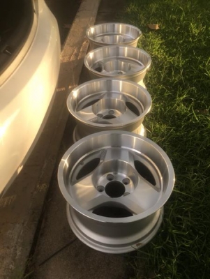 ล้อ Enkei 15x8.5   5.114.3 et-30 ทำสี ปัดเงาใหม่   สภาพพร้อมใช้ สวยๆ หนาๆ