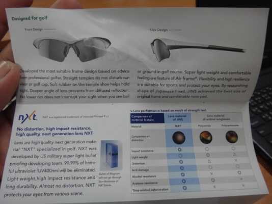 แว่น JiNS GOLF