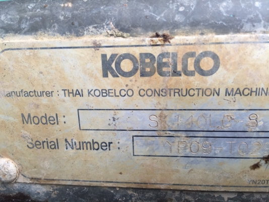 ขายรถแบคโฮ KOBELCO SK140LC-8 SUPER ทำงาน 10091ชั่วโมง สนใจโทร 081-970-1072
