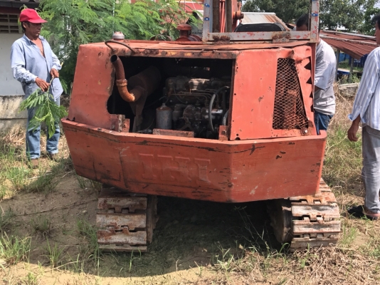 ขายรถดันแบ็คโฮ HITACHI KH40 เครื่อง ISUZU 4 สูบ กระบอกไฮดรอลิค2กระบอก