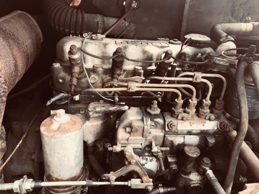 ขายรถดันแบ็คโฮ HITACHI KH40 เครื่อง ISUZU 4 สูบ กระบอกไฮดรอลิค2กระบอก