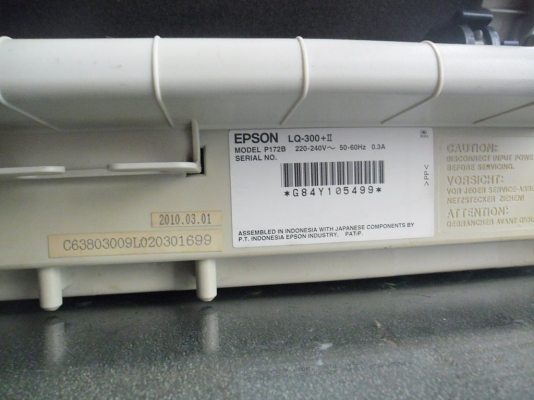 เครื่องพริ้นเตอร์ EPSON LQ 300II สภาพสวย พร้อมใช้งาน เครื่องพริ้นเตอร์ EPSON LQ 300II สภาพสวย พร้อมใช้งาน