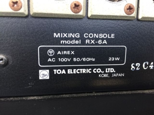 ขาย Mixer TOA เก่าญี่ปุ่น ขาย Mixer TOA เก่าญี่ปุ่น