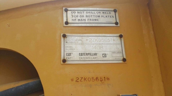 รถเกรด MOTOR GRADER CATERPILLAR 140H S/N. 2ZK05651