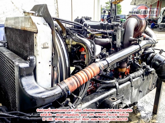 ขายเครื่อง ISUZU 6SD1 270 Turbo intercooler สภาพสวยสด ติดเครื่องง่าย พร้อมใช้งาน