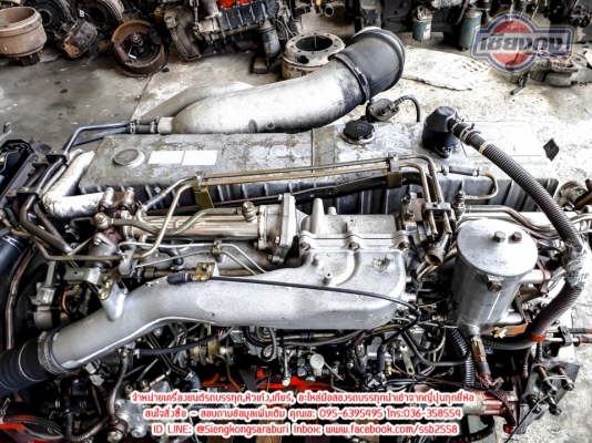 เครื่องสภาพสวยๆ สดๆ ISUZU 6WF 370 Turbo intercooler รุ่นใหม่ปั้มใหญ่แบบธรรมดา จัดเต็มกับปั้มลมคู่ หม้อน้ำอินเตอร์ครบชุด