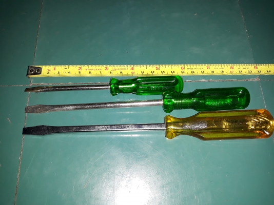 ขายไขควงปากแบนชุด3ด้าม MADE IN JAPAN.ใหม่เก่าเก็บ