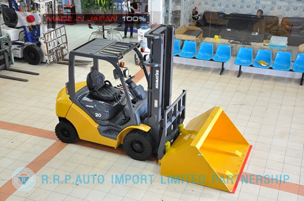 ขายรถโฟล์คลิฟท์มือสอง KOMATSU รุ่น FG20HC-573134 นำเข้าจากประเทศญี่ปุ่น 100\% ไม่เคยใช้งานในไทย