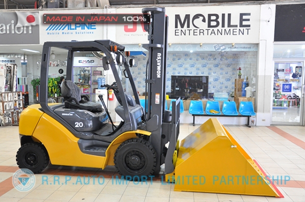 ขายรถโฟล์คลิฟท์มือสอง KOMATSU รุ่น FG20HC-573134 นำเข้าจากประเทศญี่ปุ่น 100\% ไม่เคยใช้งานในไทย