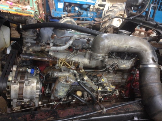 เทเลอร์รถเกี่ยว Hino-F17 สองเพลา มีสโล เครื่อง EH 700-168 แรง รถพร้อมใช้