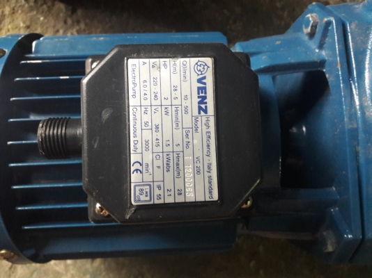 ขาย !! ปั้มน้ำหอยโข่ง.VENT.ขนาด2แรง380v.ท่อ2"สภาพเดิมๆพร้อมใช้