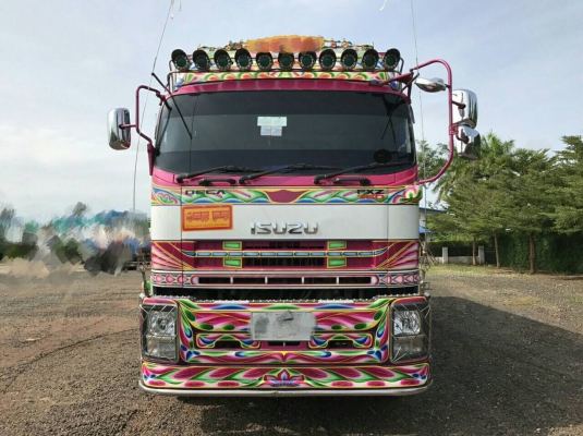 ขายรถพ่วงสเป็กใหญ่ๆสวยๆ 22 ล้อ แม่-ลูก ISUZU FXZ 360 ปี.54 ปรายปี กระบะเนียมคอกเกษตรดั้ม อู่ ส สมศัก