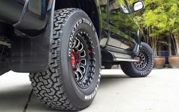 ล้อLensoแท้ Monster ยางMonster Tires AT สภาพใหม่น้องป้ายแดง ทั้งชุด