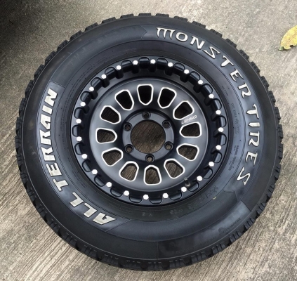ล้อLensoแท้ Monster ยางMonster Tires AT สภาพใหม่น้องป้ายแดง ทั้งชุด
