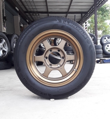 ล้อใหม่TE37 ขอบ16 6รู พร้อมยาง215/60/16 ปี15  4 ล้อ