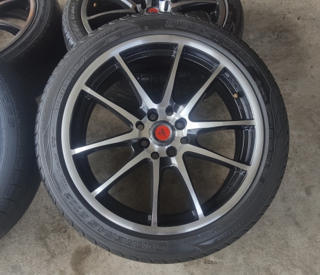 ขายล้อมือ2 SAMURAi 17 4รู100-114 พร้อมยาง 4 ล้อ