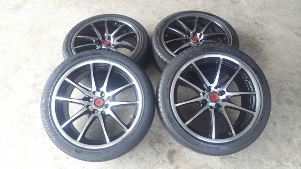 ขายล้อมือ2 SAMURAi 17 4รู100-114 พร้อมยาง 4 ล้อ