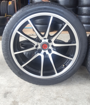 ขายล้อมือ2 SAMURAi 17 4รู100-114 พร้อมยาง 4 ล้อ