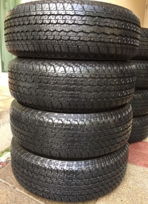 ยาง Bridgestone 245 70 16 ปี17 มี6ชุด ดอกเต็ม ไม่มีปะ เนื้อนิ่มๆ ใช้ยาว ราคาไม่แพง ยาง Bridgestone 245 70 16 ปี17 มี6ชุด ดอกเต็ม ไม่มีปะ เนื้อนิ่มๆ ใช้ยาว ราคาไม่แพง