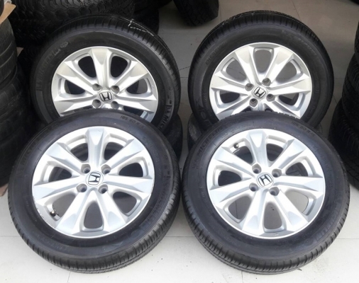 ล้อHONDA JAZZ Hํybrid  ขอบ15 ยาง185/60/15 ปี14   4 ล้อ