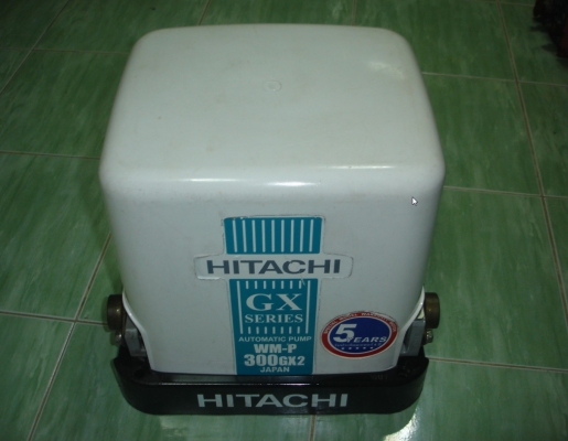 ขายปั๊มน้ำปั๊มน้ำอัตโนมัติ  Hitachi 300 วัตต์  ชนิดแรงดันน้ำคงที่ รุ่น WM-P300GX2