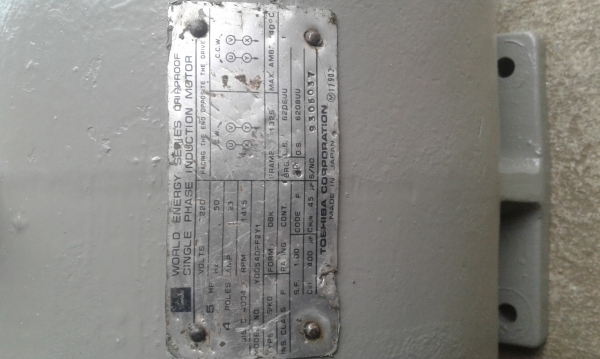 ขายมอเตอร์ 5 เเรง 220 v. ขายมอเตอร์ 5 เเรง 220 v.