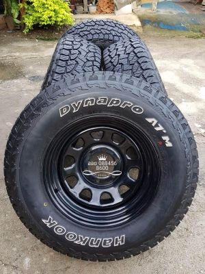 ขายล้อลาย Rock 16x8 ออฟ 0 พร้อมยาง AT 265/70/16