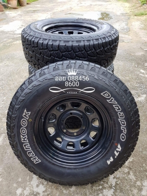 ขายล้อลาย Rock 16x8 ออฟ 0 พร้อมยาง AT 265/70/16 ขายล้อลาย Rock 16x8 ออฟ 0 พร้อมยาง AT 265/70/16