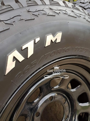 ขายล้อลาย Rock 16x8 ออฟ 0 พร้อมยาง AT 265/70/16 ขายล้อลาย Rock 16x8 ออฟ 0 พร้อมยาง AT 265/70/16