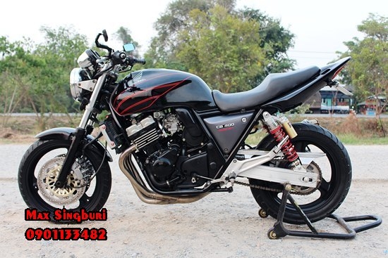 แม็กสิงห์บุรี//CB400 ปี93 แต่งเป็นเทค3 เก็บงานสวยๆ ทะเบียนแท้โอนขนส่ง (รับแลก-เทิร์นทุกรุ่น)