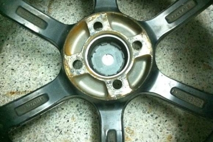 ล้อLensoแท้ ขอบ17 กว้าง7 4รู100 ฝาครบ อ๊อฟลึก ก้านยกสวยๆ