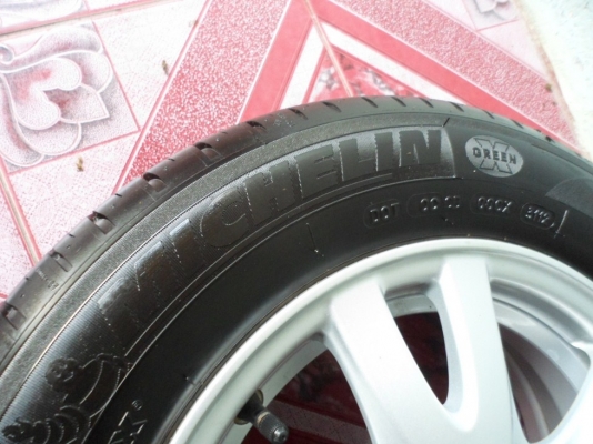 ล้อHONDA Brio(ปลายปี12) แม็กพร้อมยาง(ดอกสวย) ขาย ยกชุด 7,000฿