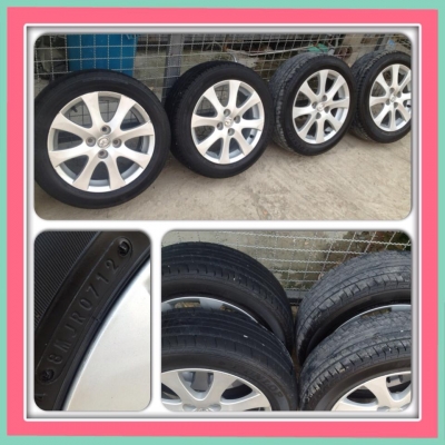 ขายแม็กเดิม Mazda2 ขอบ15 +ยางปี12 ราคา 5,500 บาทราคาถูก