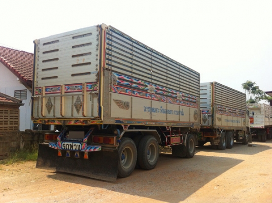 ฝากขาย รถพ่วง HINO MEGA 344 ไฮสปีด ซีรี่ส์500 แม่ลูกดัมพ์มิเนียมคอกเกษตร ลูก3คานแท้