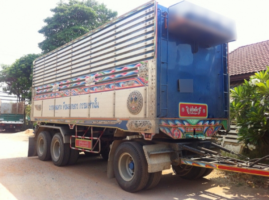 ฝากขาย รถพ่วง HINO MEGA 344 ไฮสปีด ซีรี่ส์500 แม่ลูกดัมพ์มิเนียมคอกเกษตร ลูก3คานแท้