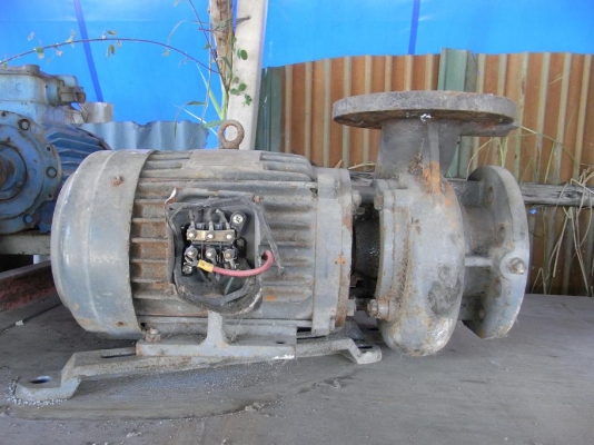 ปั้มน้ำหอยโข่ง Teco 5 HP. ขนาดเข้า 4"ออก 3" พร้อมใช้งาน