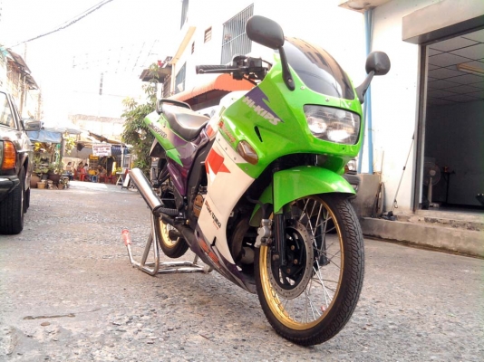 ขออนุญาติขาย KAWASAKI SERPICO SE 150 CC. สีเขียว ล้อทอง D.I.D