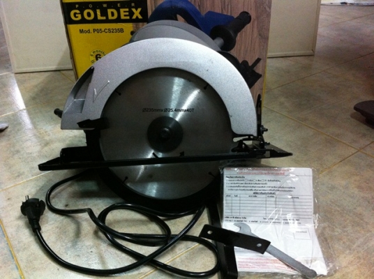 รายละเอียด ขายถูก เลื่อยวงเดือน 9 นิ้ว Goldex ของใหม่ ซื้อมาไม่ได้ใช้
