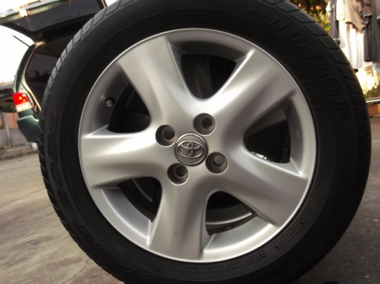 ล้อ15Vios 4รู100 + ยาง Dunlop 185/60/15 ปี09 ล้อ15Vios 4รู100 + ยาง Dunlop 185/60/15 ปี09
