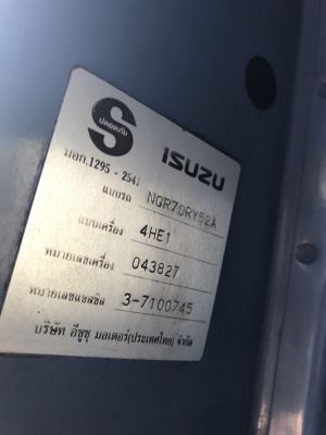 ขายรถ6ล้อISUZU NQR140แรงโทโบ หัวน้ำเงินไฟทับทิมแท้ ยูโร2จดปี47 ตู้แห้งประตู10บานยาว5.60เมตร