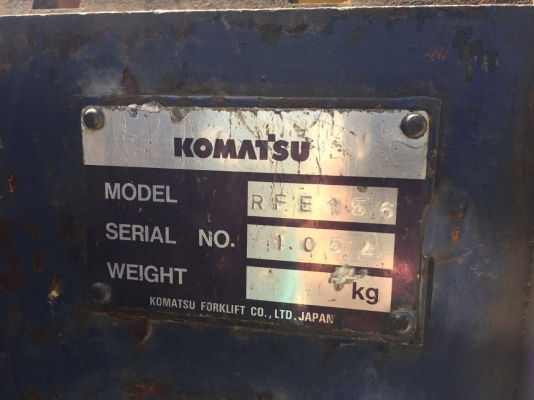 รถโฟล์กลิฟท์ KOMATSU FG15T-16 เก่าญี่ปุ่น รถโฟล์กลิฟท์ KOMATSU FG15T-16 เก่าญี่ปุ่น