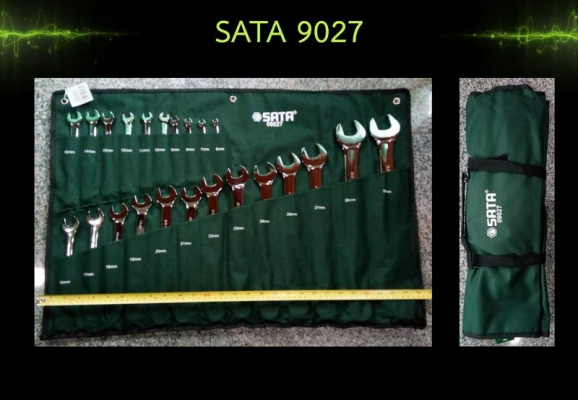 SATA 9027 ประแจแหวนข้างปากตาย 23 ตัวชุด