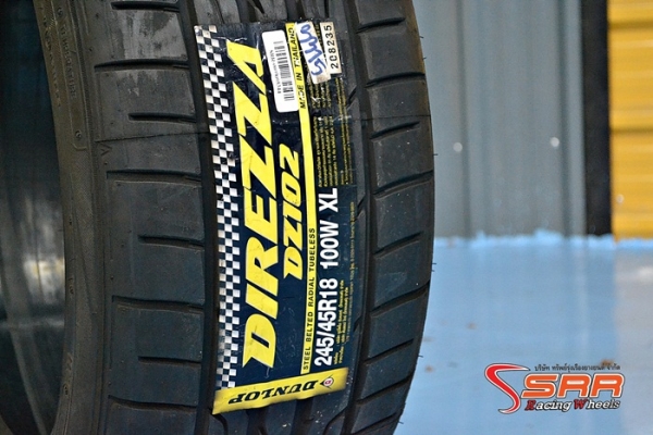 DUNLOP DZ102 245/45R18 ปี15 เส้นละ 2,500 บาท DUNLOP DZ102 245/45R18 ปี15 เส้นละ 2,500 บาท