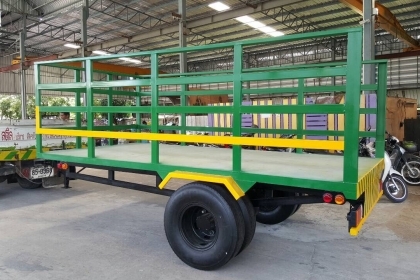 ต้องการขายเทรนเลอร์พ่วงรถไถ มีแบบดั้มและแบบไม่ดั้ม เพลาเดียว  หรือรับทำตามแบบได้